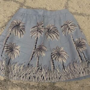 J.Crew linen a-line skirt